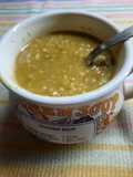 Sopa crema (sin crema) con fideos municiones