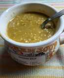 Sopa crema (sin crema) con fideos municiones