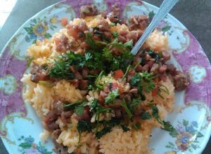 Una foto de Arroz de Vaina con Vaina