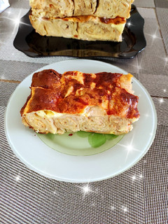 Фото Пирог из лаваша с мясом.