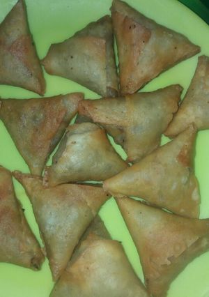 A picture of Beef samosa #festivedishcontestmombasa #Arabiccontest.