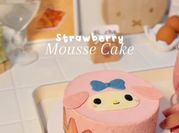 Gambar mousse cake strawberry