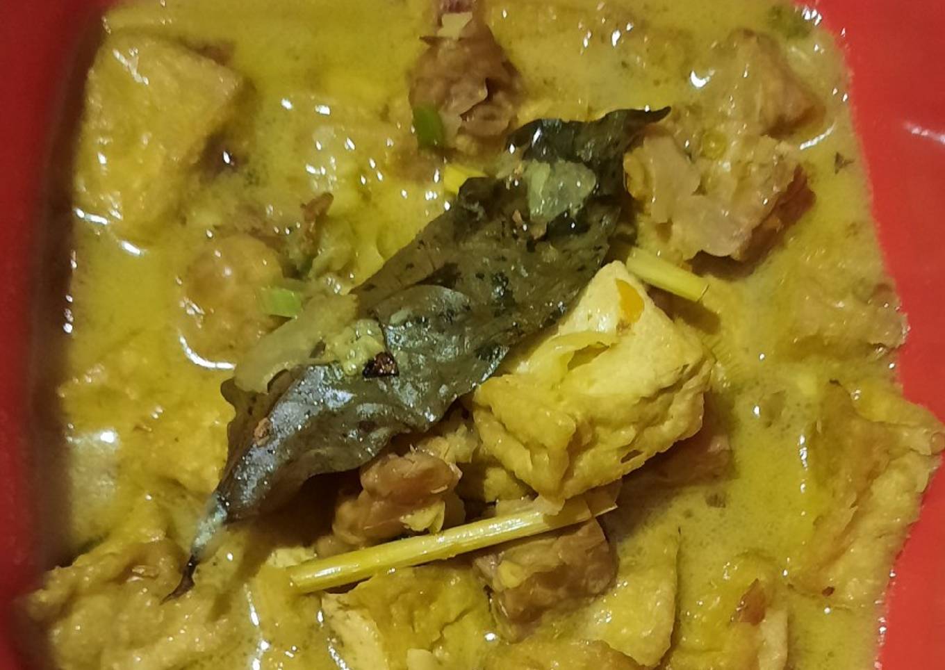 Tempe tahu santan
