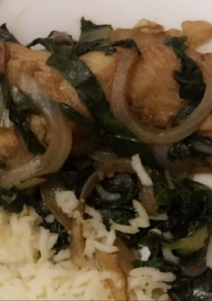Una foto de Fajitas de Pollo con Espinacas