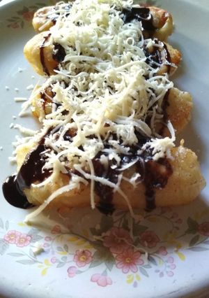 Foto resep Pisang goreng cokelat dan keju