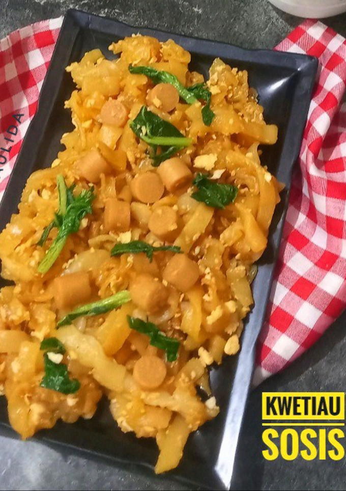 Foto resep Kwetiau Sosis