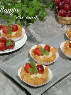 Foto resep Soes Bunga-vla buah