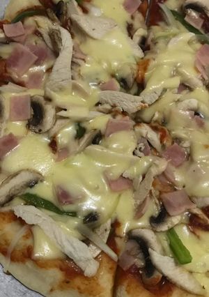 Una foto de Pizza sin horno