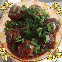 A picture of Veg Manchurian.