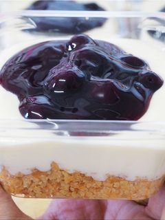 A picture of Blueberry Cheesecake Pie.