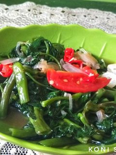 Foto resep 14. Cah kangkung Saos Tiram