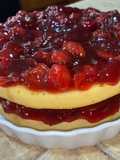 Pastel con cerezas