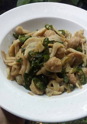 Foto resep Tumis Jamur Lombok Ijo