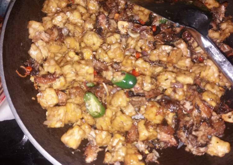 Tumis pindang,tempe kocak