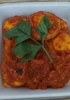 Foto resep Telor ceplok balado