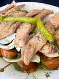 Ensalada de ventresca con encurtidos