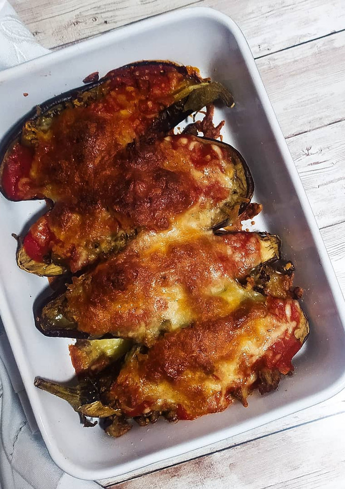Una foto de Berenjenas rellenas