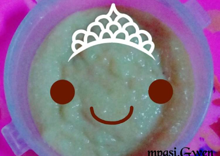 Cara Memasak Mpasi Gwen 6m+ bubur jagung pisang yang Enak
