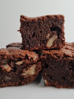 Una foto de Brownie con nueces