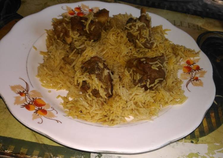 Mughlai mutton biryani