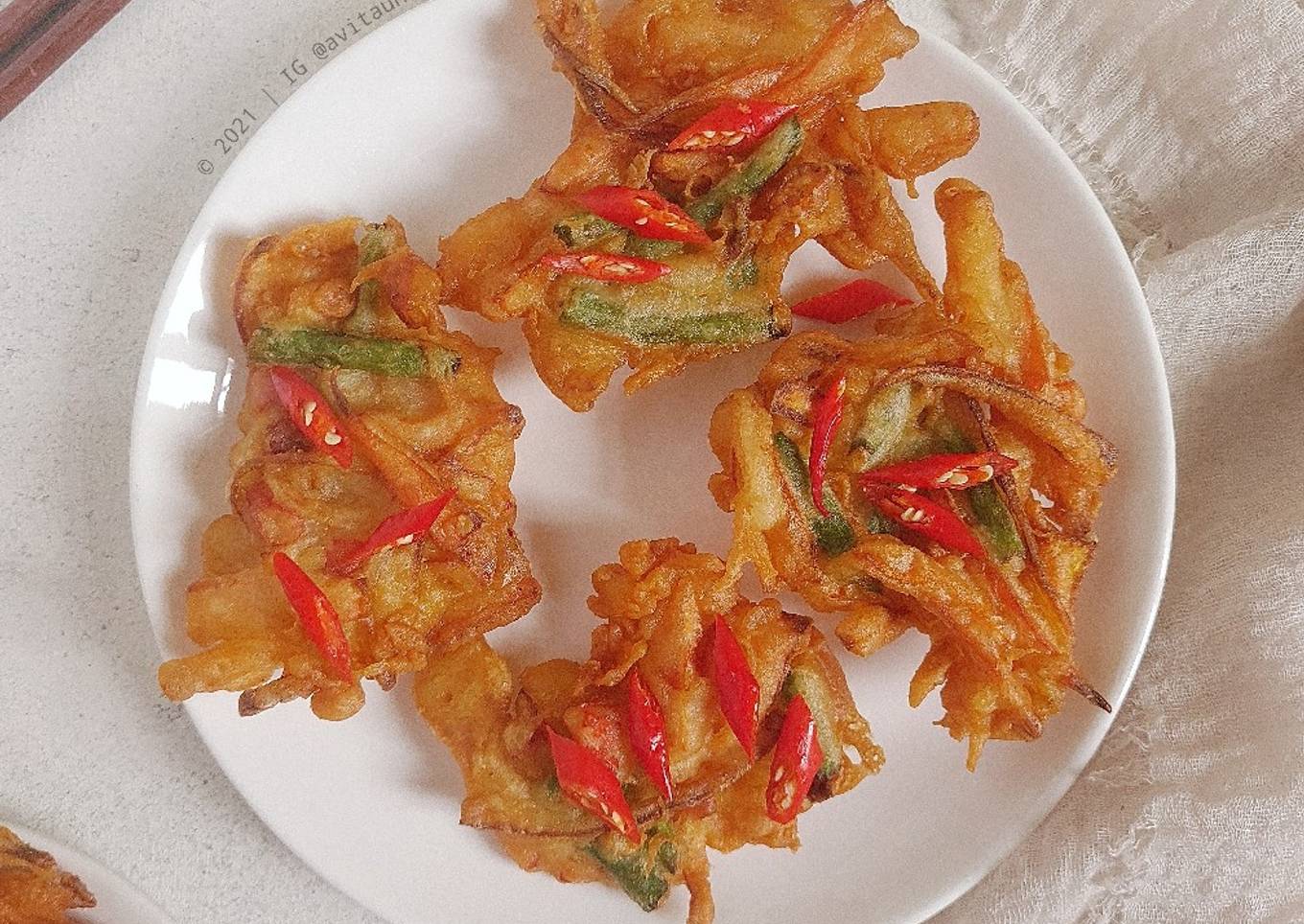 Simple Spicy Kakiage