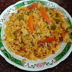 A picture of Indo Chinese fried rice.