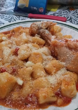 Una foto de Ñoquis casero de papas!!!