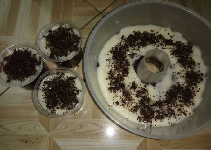 Puding fla chese oreo