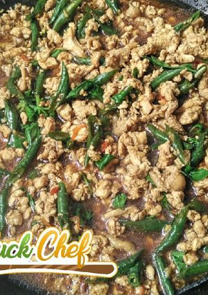 Foto resep Thai pad Kra Pao Gai (chicken basil with rice) #pr_asianfood