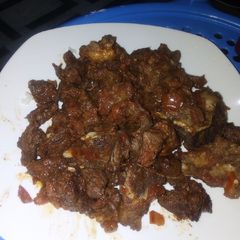 A picture of Dry fry meat.