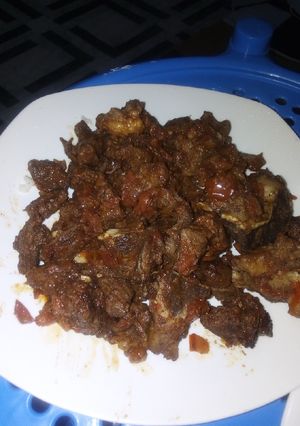 A picture of Dry fry meat.