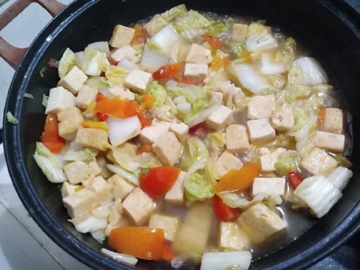 Langkah Mudah untuk Menyiapkan Resep Tumis sawi putih dan tahu yang Uenak Anti Ribet, Bisa Manjain Lidah