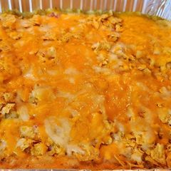 A picture of Dorito Cool Ranch Chicken Casserole.