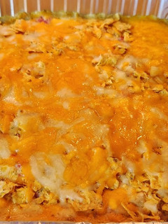 A picture of Dorito Cool Ranch Chicken Casserole.