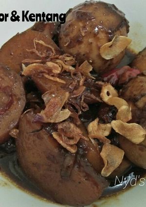 Foto resep Semur Telor & Kentang