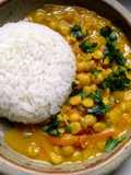 Garbanzos en Crema de Coco (o Curry)