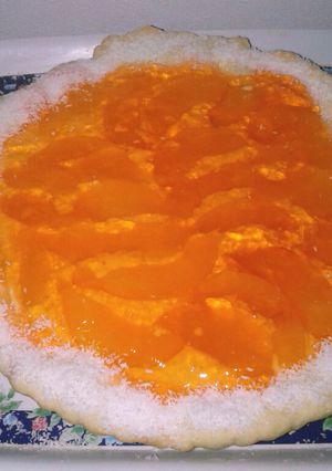 Una foto de Tarta de durazno