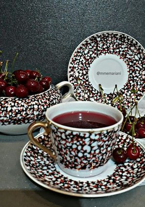 عکسی از دستور چای آلبالو