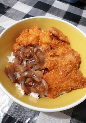 Foto resep Chicken katsu Teriyaki rice bowl