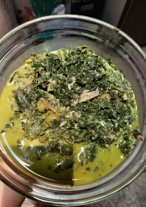 Foto resep Daun ubi/Singkong tumbuk khas Medan