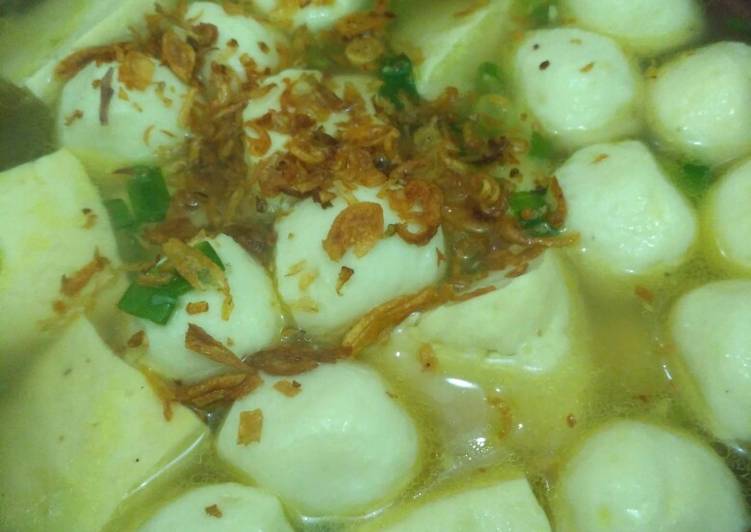 Soup tahu baso ikan