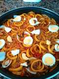 Guiso de calamares con fideos