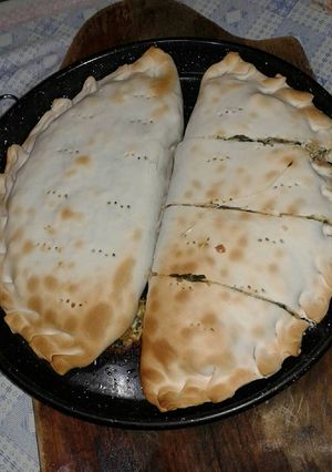 Una foto de Medias tartas de verduras con jamón