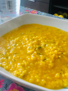 Una foto de Arroz meloso de calabaza