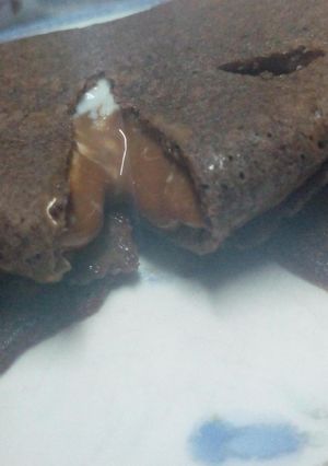 Una foto de Panqueques de chocolate