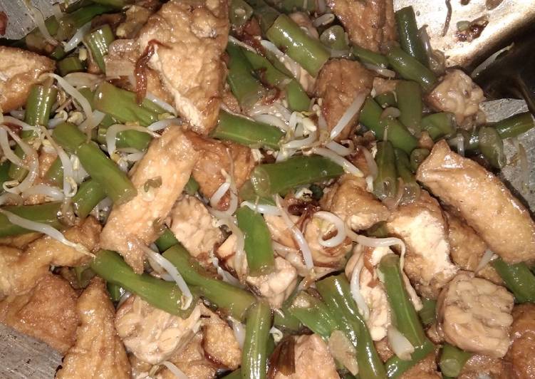 Cara Memasak saat makan malamTumis Buncis Tokol Tahu Tempe 