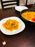 Fideos fritos con salsa al wok Japonés Yakisoba íaquisoba🇺🇾🇯🇵焼きそば（ソース焼きそば）
