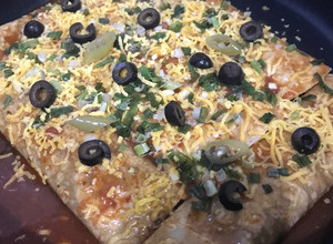 A picture of Enchiladas.