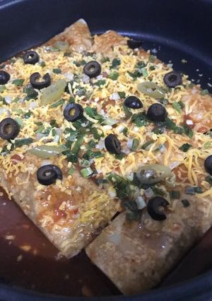 A picture of Enchiladas.