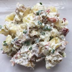 A picture of Loaded potato salad.